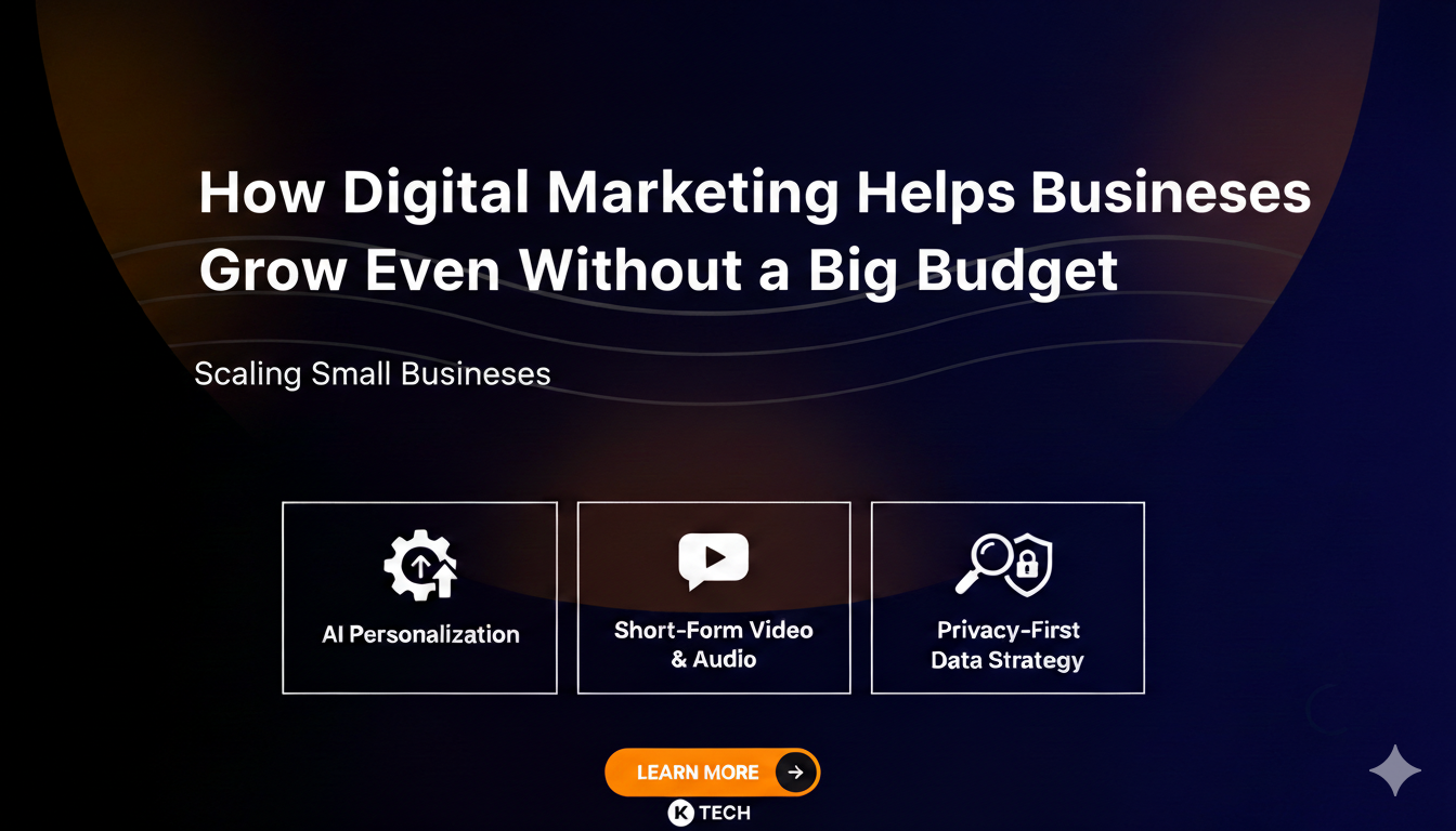How Digital Marketing Helps Businesses Grow Even Without a Big Budget